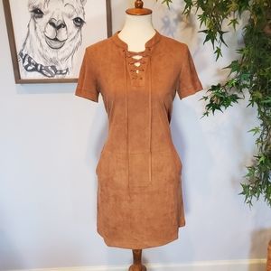 Paper Crane faux suede tunic…